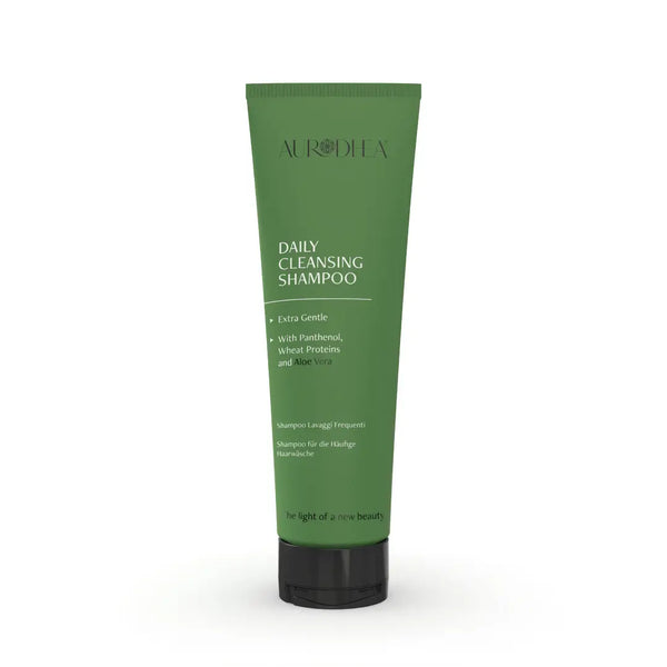 Aurodhea AL01B Shampoo mit Aloe Vera – 250 ml, sanfte Pflege für häufige Haarwäsche mit Malve & Weizenprotein