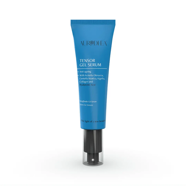 Aurodhea CR08B Straffendes Gel-Serum mit Hyaluronsäure – 50 ml, Anti-Aging Serum mit Jambú, Ginseng & Centella für glatte Haut
