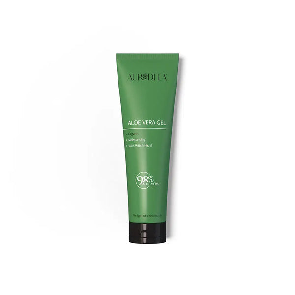 Aurodhea CR17B Bio Aloe Vera Gel 98 % – 150 ml, beruhigend & feuchtigkeitsspendend bei Sonnenbrand & Hautreizungen