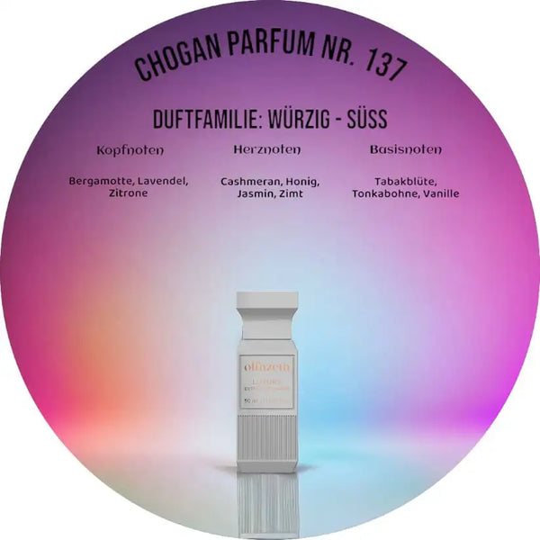 Choganparfum Olfazeta 137 – 50 ml Unisexduft mit Zitrone, Honig & Vanille, würzig-süß