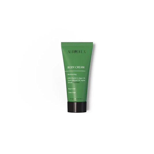 Aurodhea AL09B Körpercreme mit Aloe Vera – 30 ml, leichte Feuchtigkeitspflege mit Arganöl, Jojoba & Mandelöl für alle Hauttypen