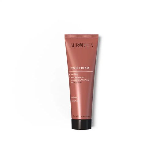 Aurodhea AR04B Bio Fußcreme mit Arganöl – 75 ml, intensive Pflege für trockene, rissige Füße mit Shea, Aloe Vera & Avocadoöl