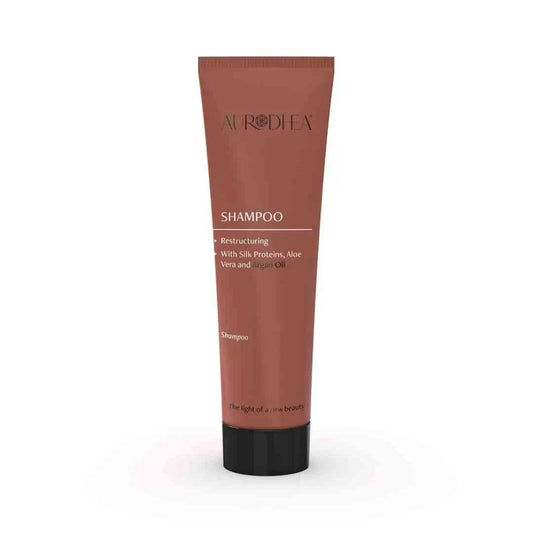 Aurodhea AR14B Mini-Aufbau-Shampoo mit Arganöl – 30 ml, Reisegröße für glanzloses & geschädigtes Haar