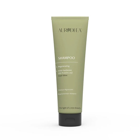 Aurodhea BV09B Shampoo mit Schneckenschleim – 250 ml, regenerierende Haarpflege mit Panthenol, Seidenprotein & Aloe Vera für empfindliche Kopfhaut