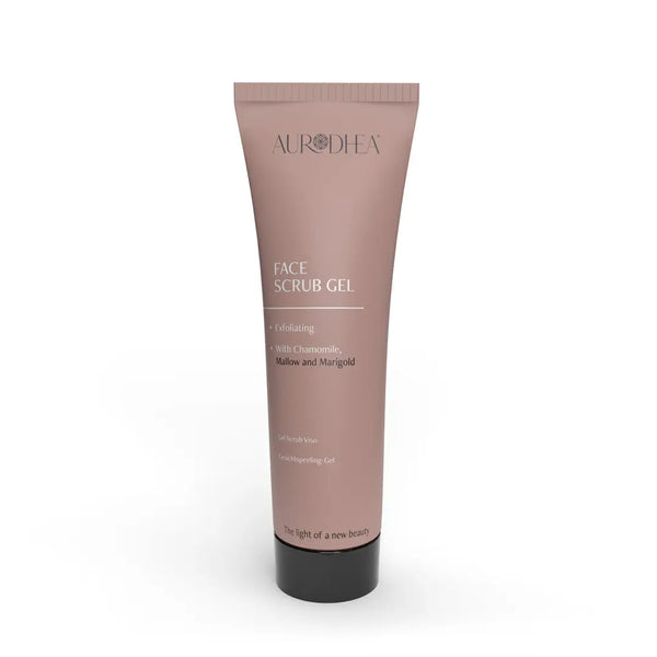 Aurodhea CR09B Peeling Gel – 50 ml, sanftes Gesichtspeeling mit Mandel- & Haselnussschalen für glatte & geschmeidige Haut