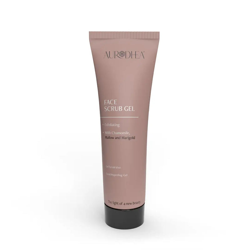 Aurodhea CR09B Peeling Gel – 50 ml, sanftes Gesichtspeeling mit Mandel- & Haselnussschalen für glatte & geschmeidige Haut