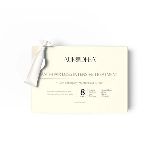 Aurodhea FA01B Intensive Anti-Haarverlust Kur – 3 ml, pflanzliche Kur gegen Haarausfall mit Sphingony & 8 Pflanzenextrakten