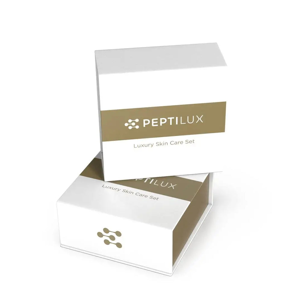 Peptilux LUXSET004 Pflegeset mit Tagescreme, Nachtcreme & Augencreme – Anti-Falten-Set für strahlende Haut