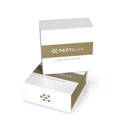 Peptilux LUXSET004 Pflegeset mit Tagescreme, Nachtcreme & Augencreme – Anti-Falten-Set für strahlende Haut
