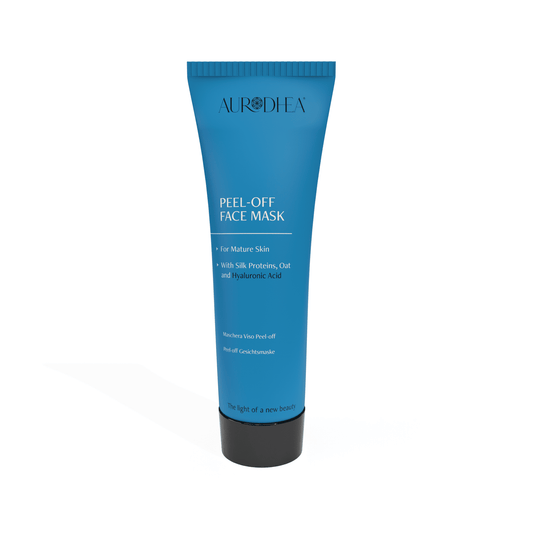 Aurodhea POM01B Peel-off Gesichtsmaske für reife Haut – 75 ml, Anti-Aging Maske mit Hyaluron, Rauhafer & Seidenprotein