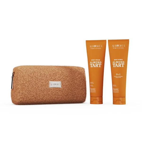Aurodhea Körperpflege-Set Almond Tart – luxuriöses Pflegeset mit HYDRACORE™, Mandelöl & Seidenprotein – für samtweiche Haut
