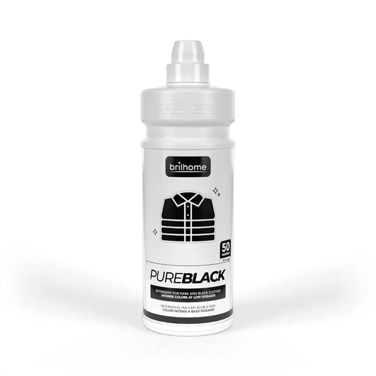 Brilhome Pure Black Waschmittel BH0022 – 1000 ml, Farbschutz & Auffrischung für schwarze und dunkle Kleidung