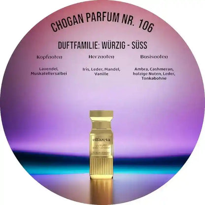 Chogan Parfum Olfazeta 106 – Würzig-süßer Luxury Unisexduft mit Leder & Tonkabohne, 50 ml