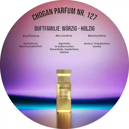 Choganparfum Olfazeta 127 – 50 ml Unisexduft mit Agarholz, Vanille & Kardamom, holzig-würzig