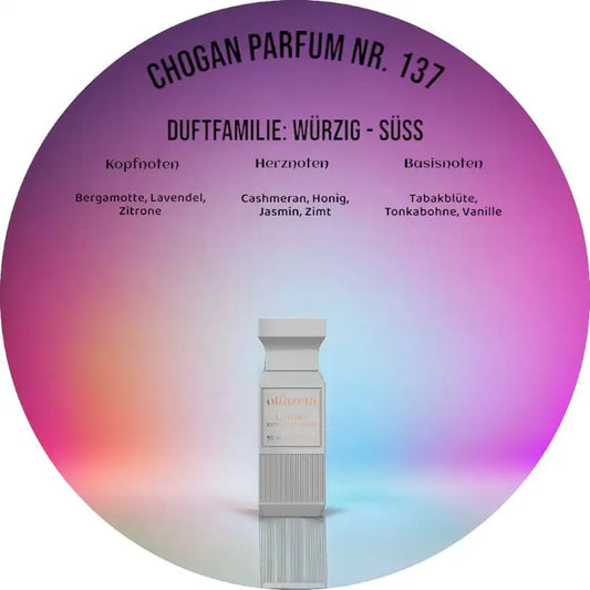 Choganparfum Olfazeta 137 – 50 ml Unisexduft mit Zitrone, Honig & Vanille, würzig-süß