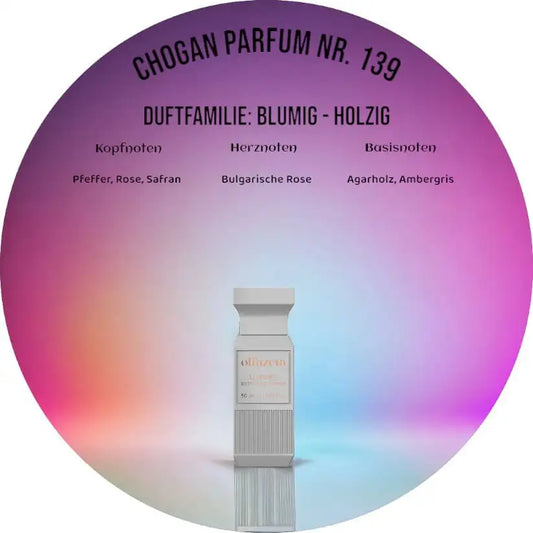 Choganparfum Olfazeta 139 – 50 ml Unisexduft mit Rose, Ambergris & Agarholz, orientalisch