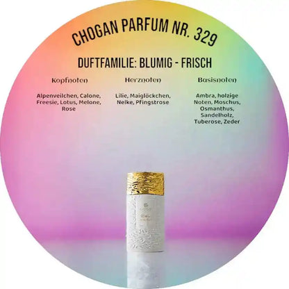 Choganparfum Olfazeta 329 – Aquatisch-blumiger Damenduft mit Lotus & Moschus, 35 ml Flakon