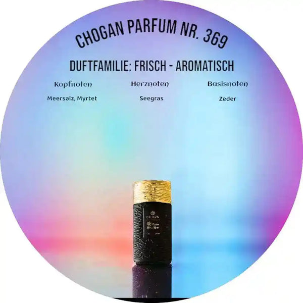 Choganparfum Olfazeta 369 – Herrenduft mit maritimer Frische, 35 ml Flakon