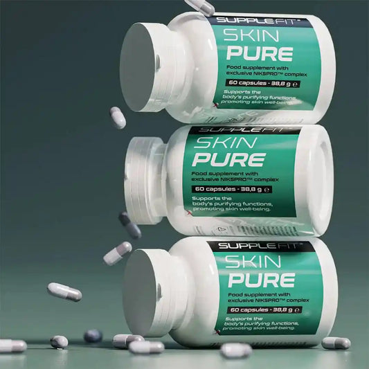 SKINPURE Kapseln von Supplefit – Hautpflege von innen in stilvoller Anwendung